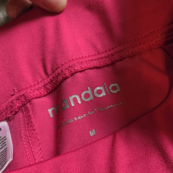 Women's Mandala One Pocket Scrub Set High Waisted in Hot Pink M - Picture 6 of 7